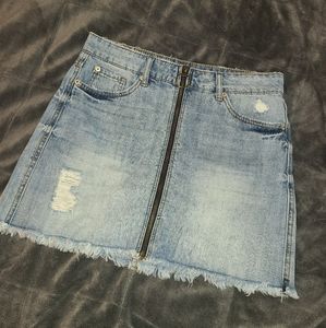 Denim mini skirt